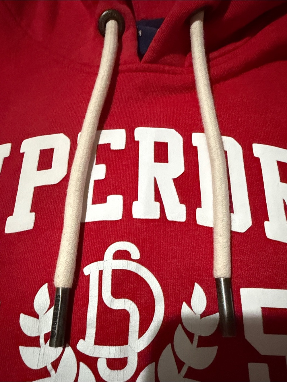 Superdry Rouge Red Track & Field Hoodie size XL - Picture 4 of 9